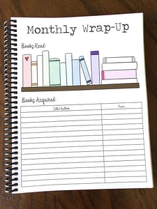 Books_Planner Image of a page titled Monthly wrap-up