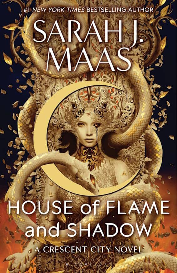 The book cover for House of Flame and Shadows by Sarah J. Maas